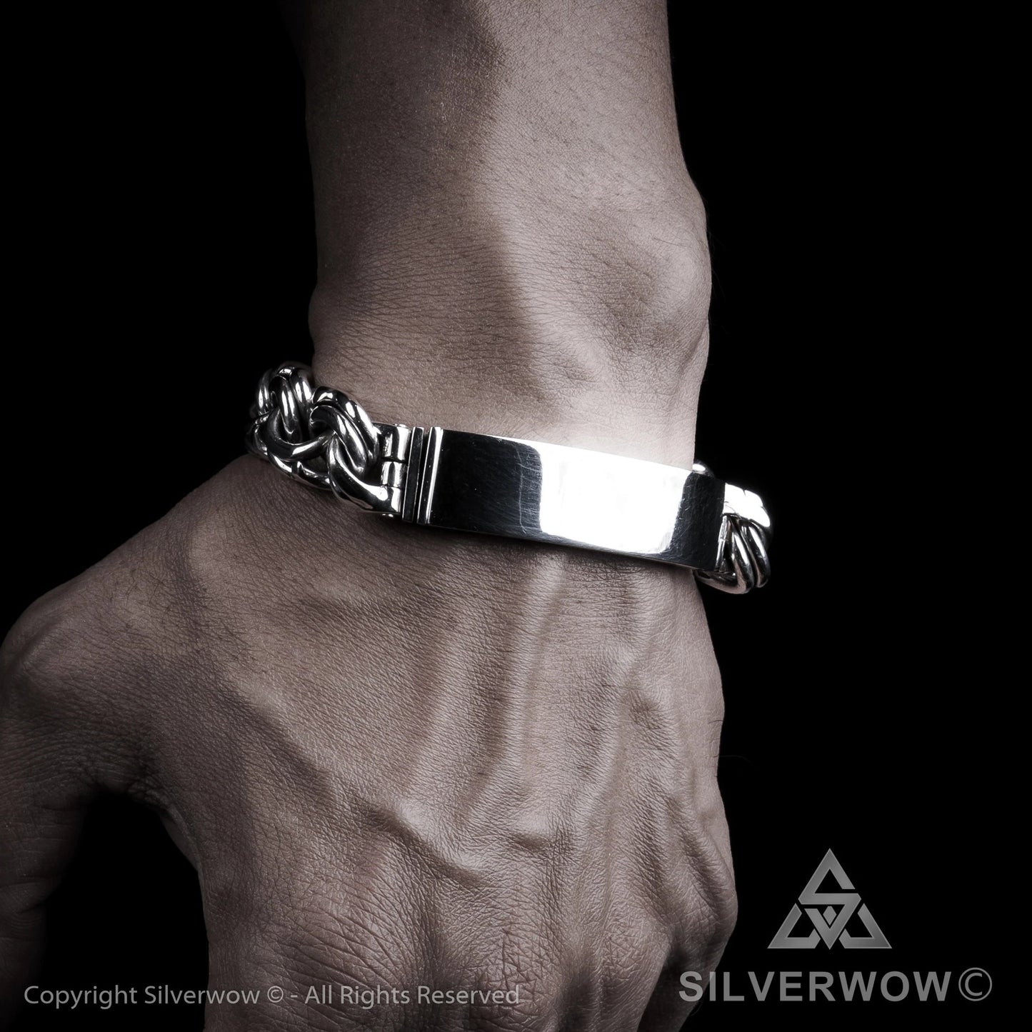 Mexican Garibaldi Link ID Bracelet - SilverWow™