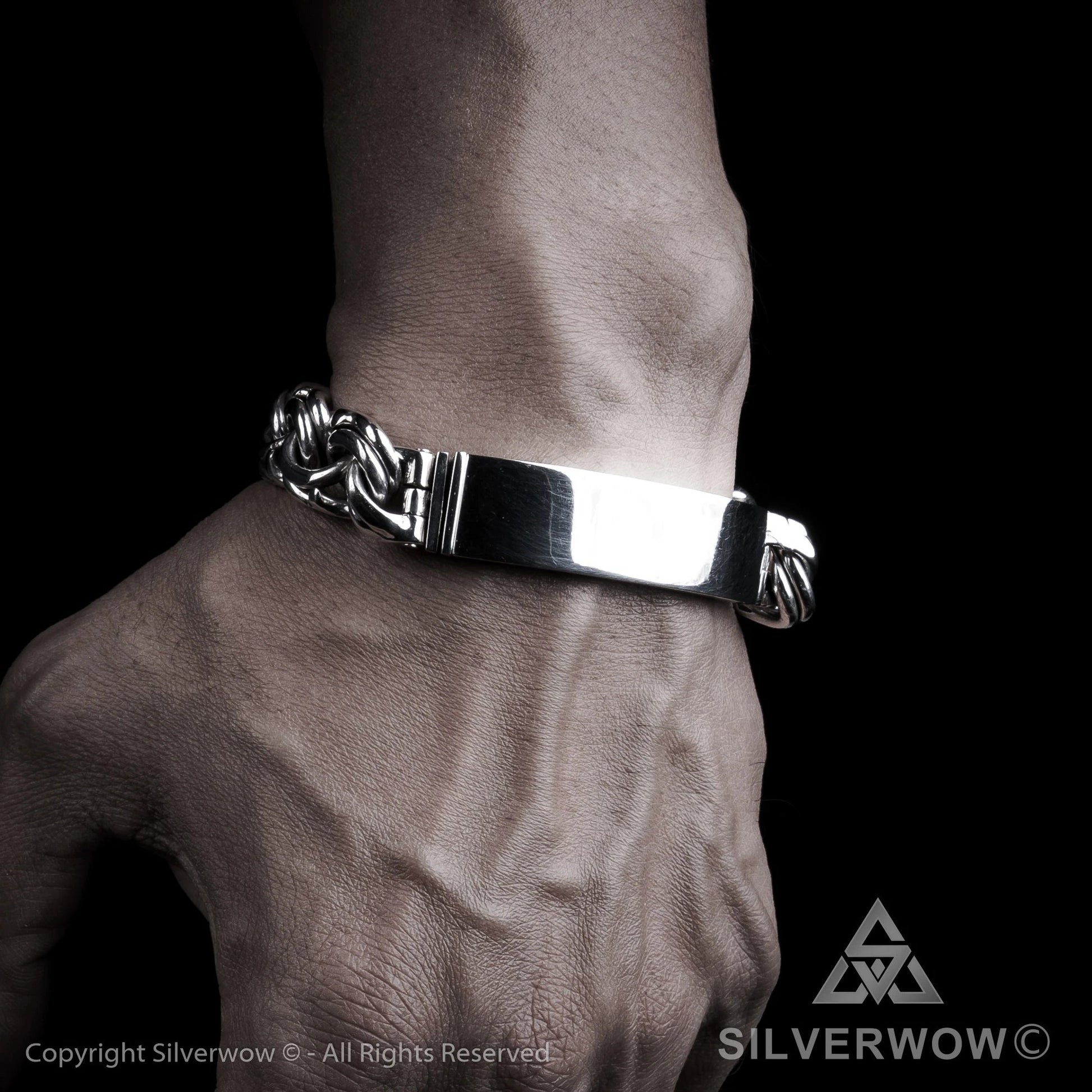 Mexican Garibaldi Link ID Bracelet - SilverWow™