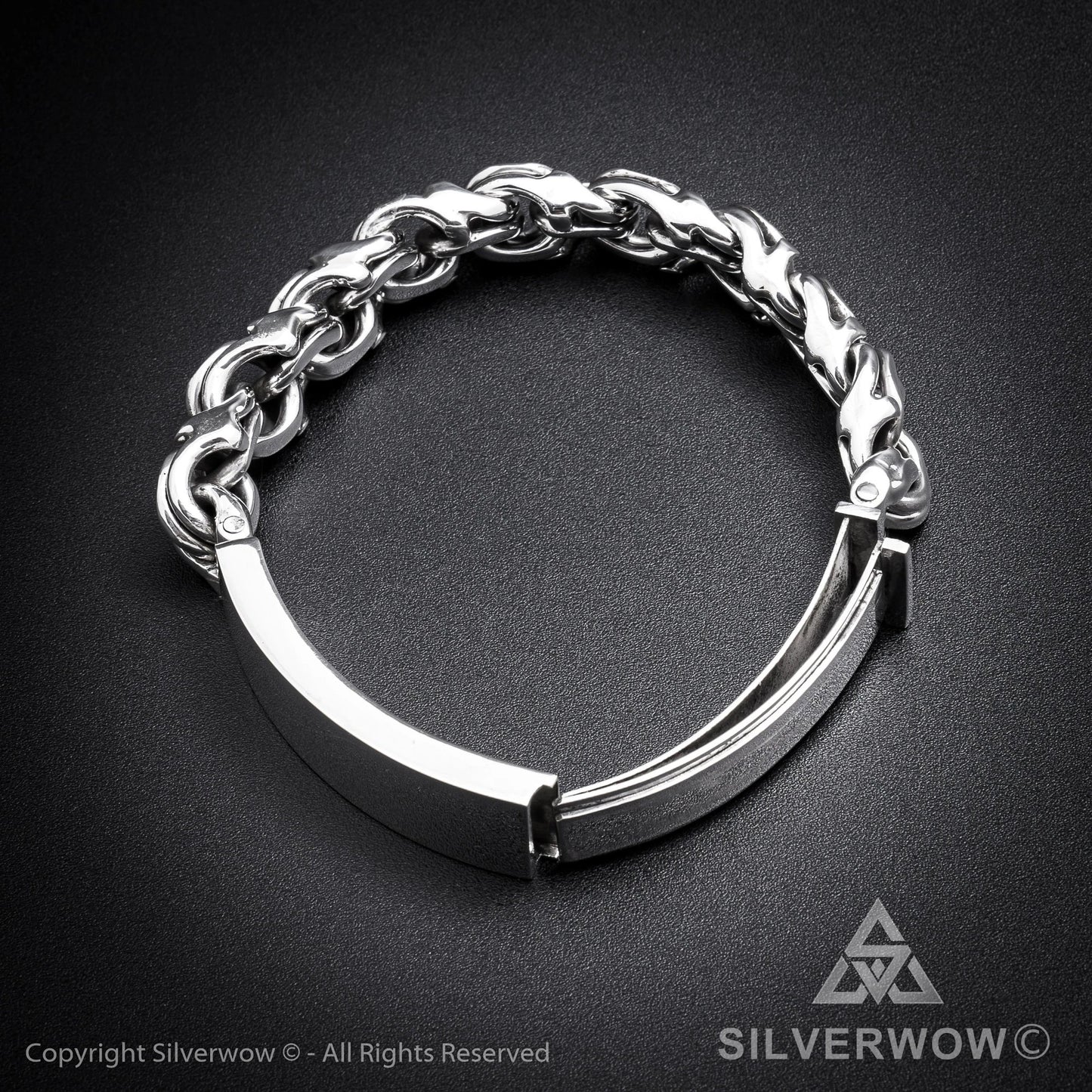 Mexican Garibaldi Link ID Bracelet - SilverWow™
