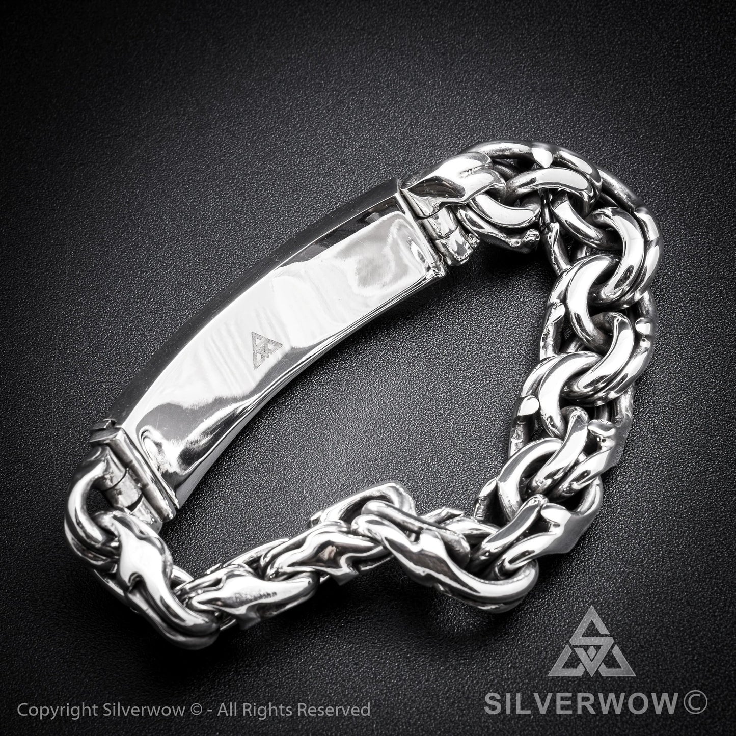 Mexican Garibaldi Link ID Bracelet - SilverWow™