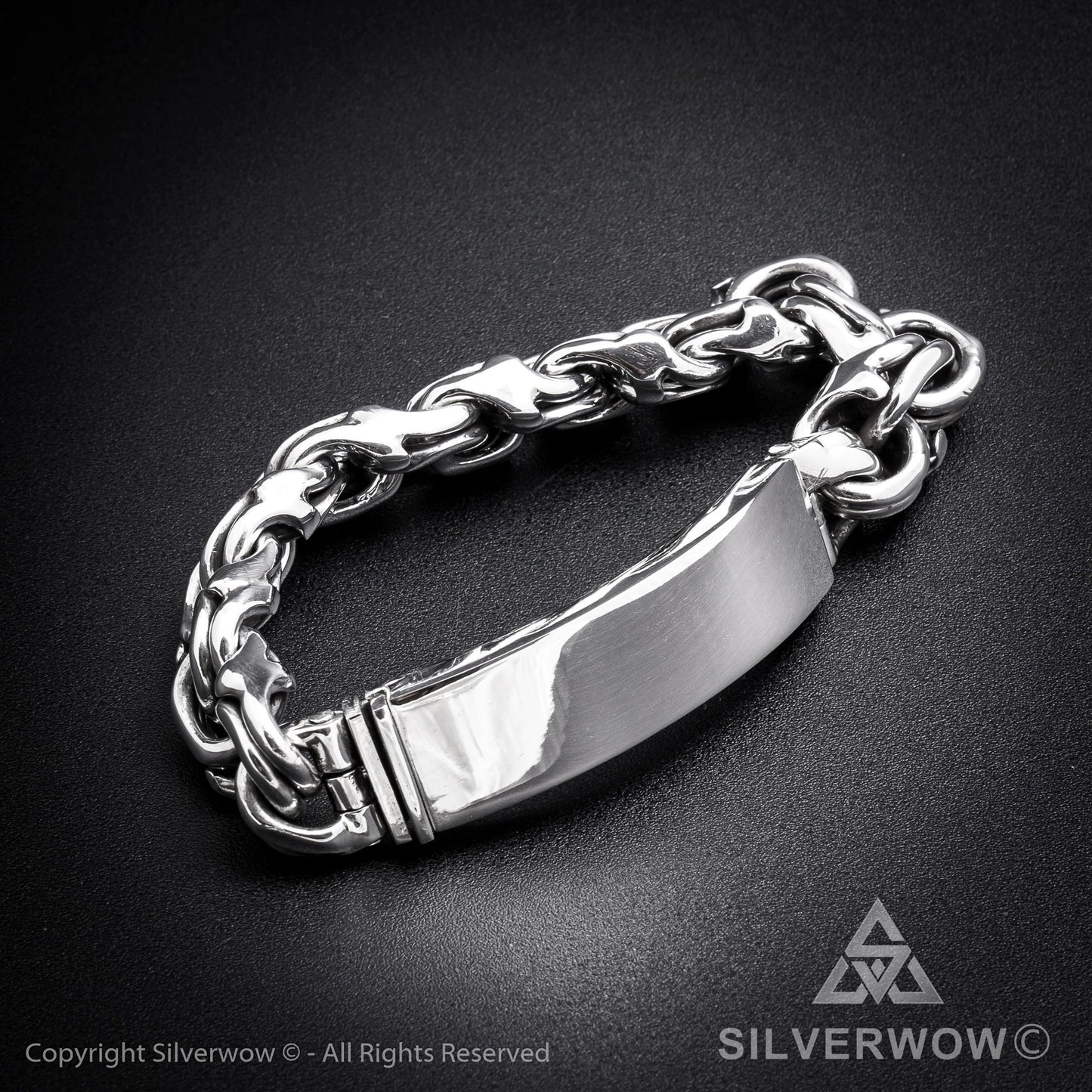 Mexican Garibaldi Link ID Bracelet - SilverWow™