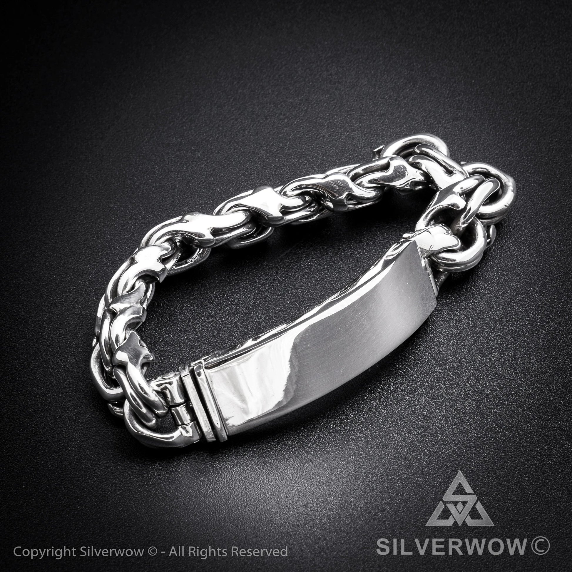 Mexican Garibaldi Link ID Bracelet - SilverWow™