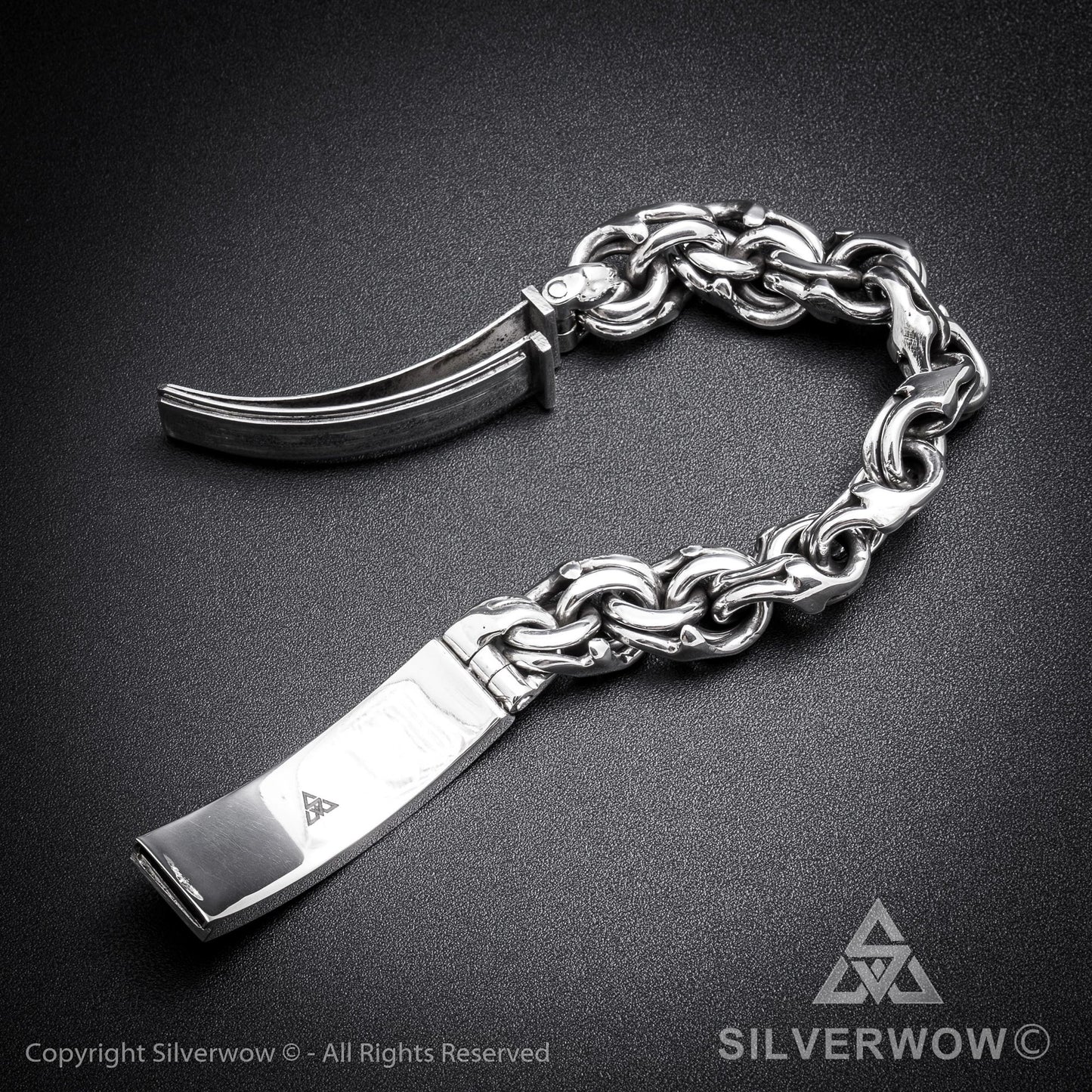 Mexican Garibaldi Link ID Bracelet - SilverWow™