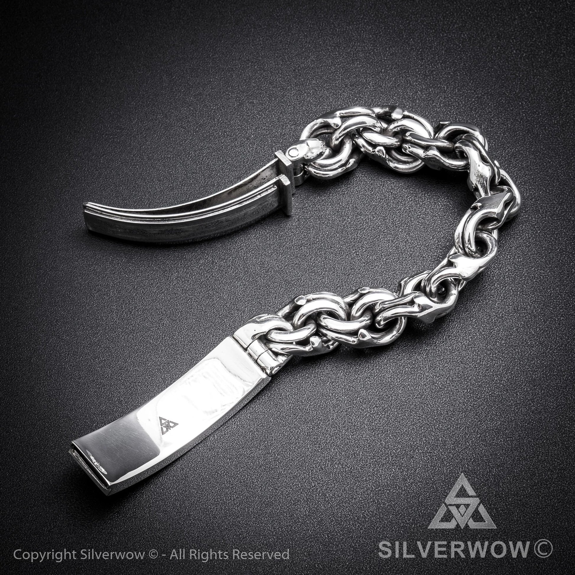 Mexican Garibaldi Link ID Bracelet - SilverWow™