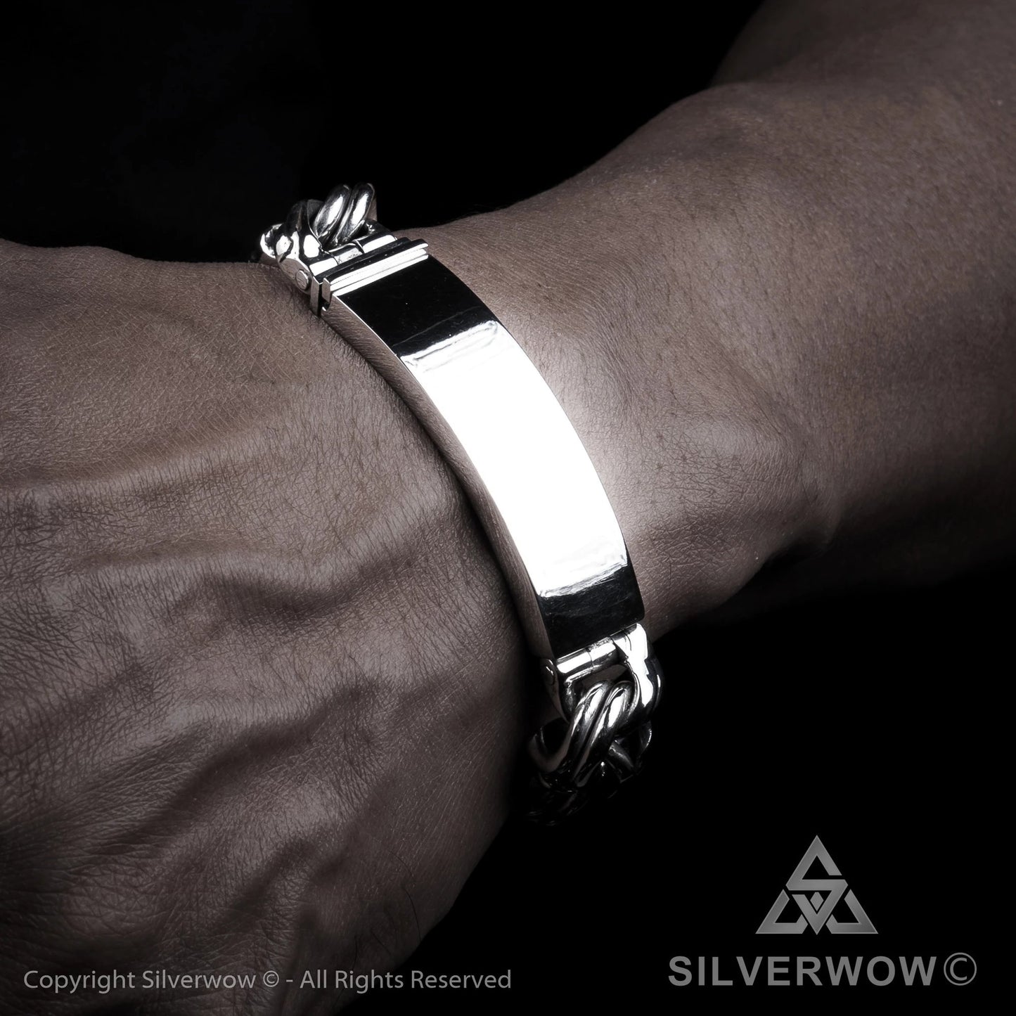 Mexican Garibaldi Link ID Bracelet - SilverWow™