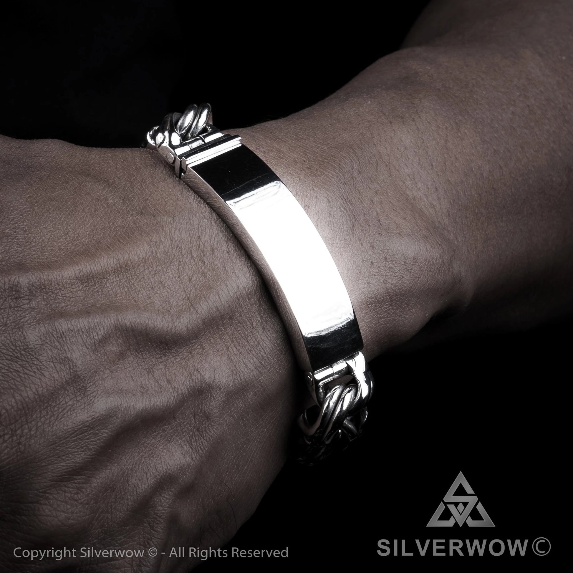 Mexican Garibaldi Link ID Bracelet - SilverWow™