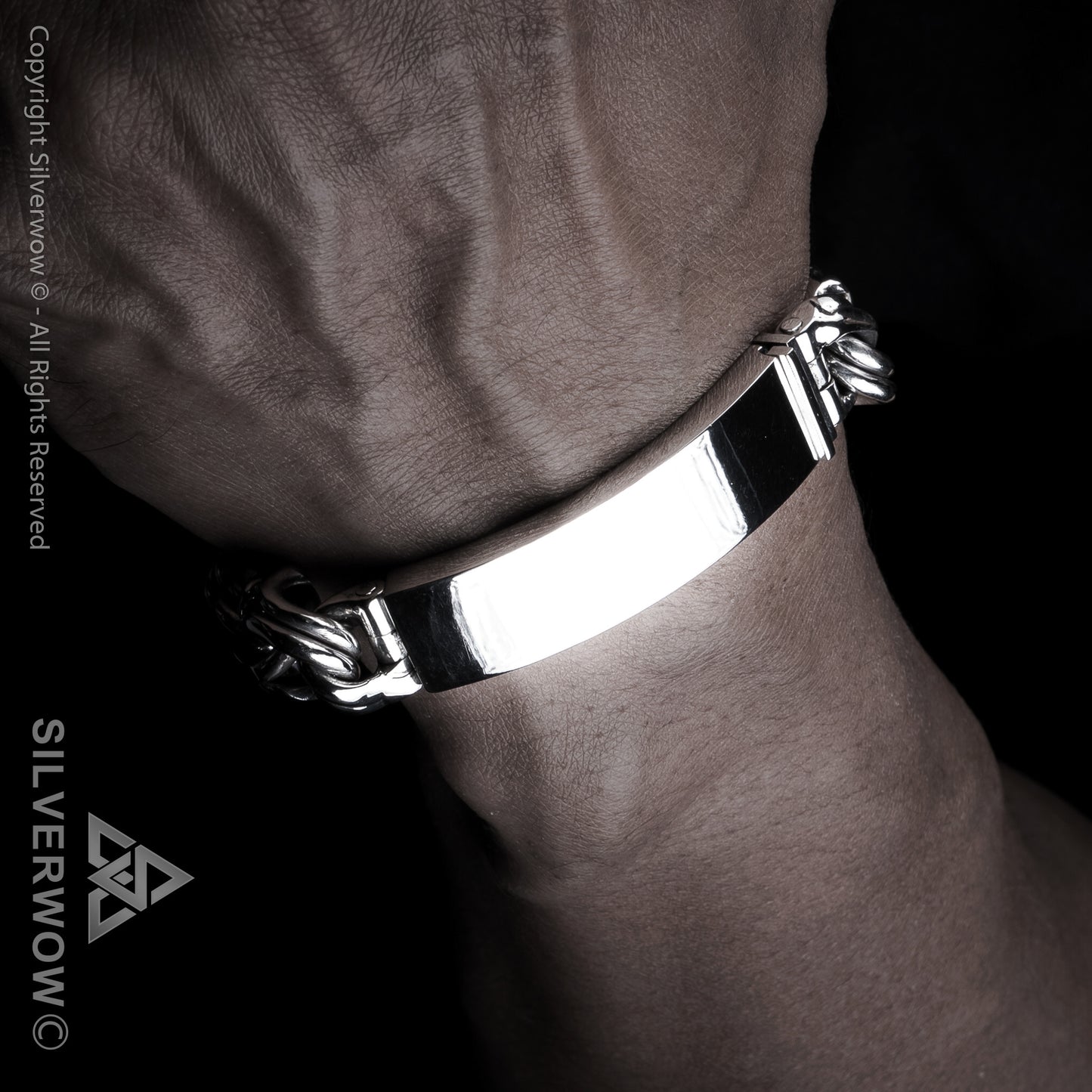 Mexican Garibaldi Link ID Bracelet - SilverWow™