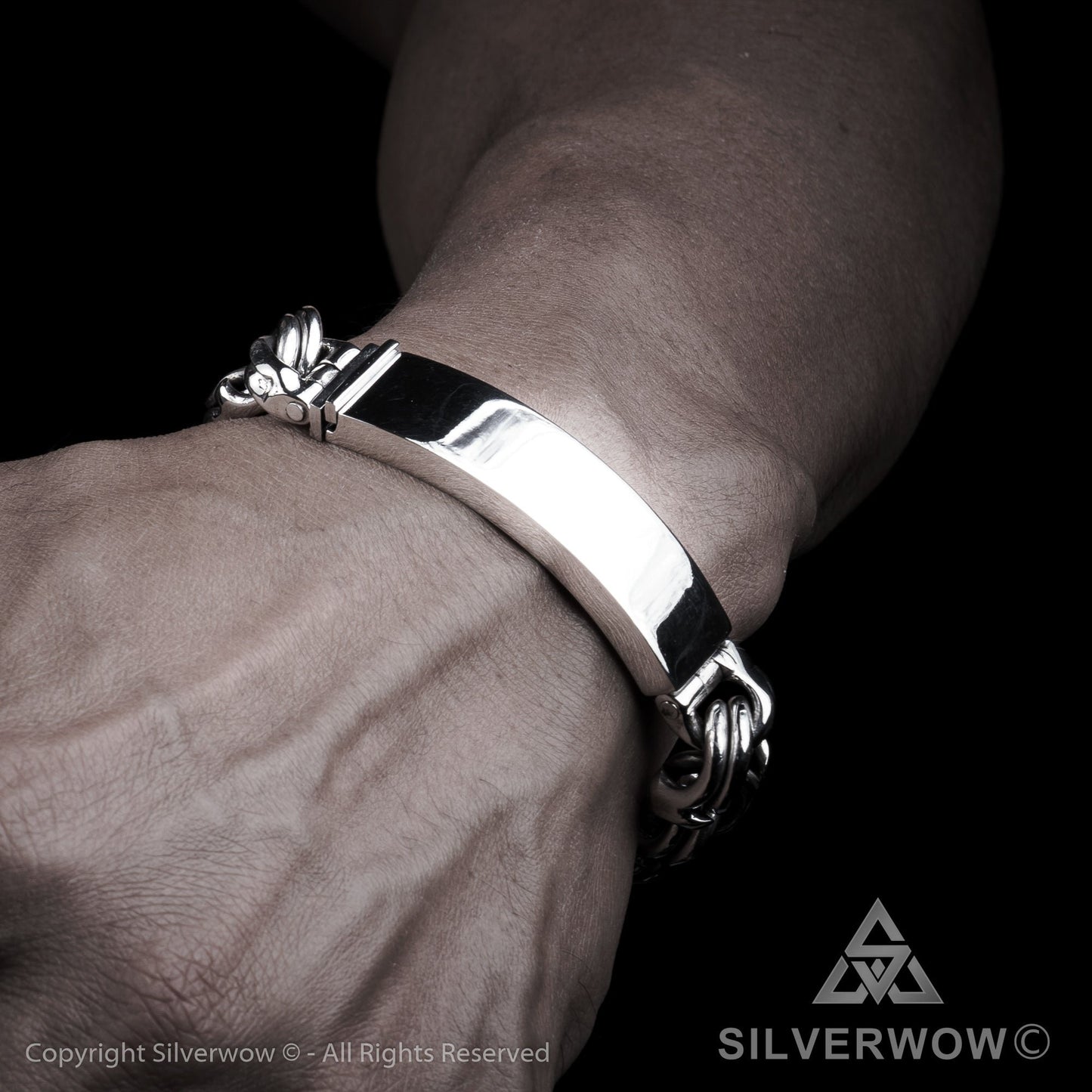 Mexican Garibaldi Link ID Bracelet - SilverWow™