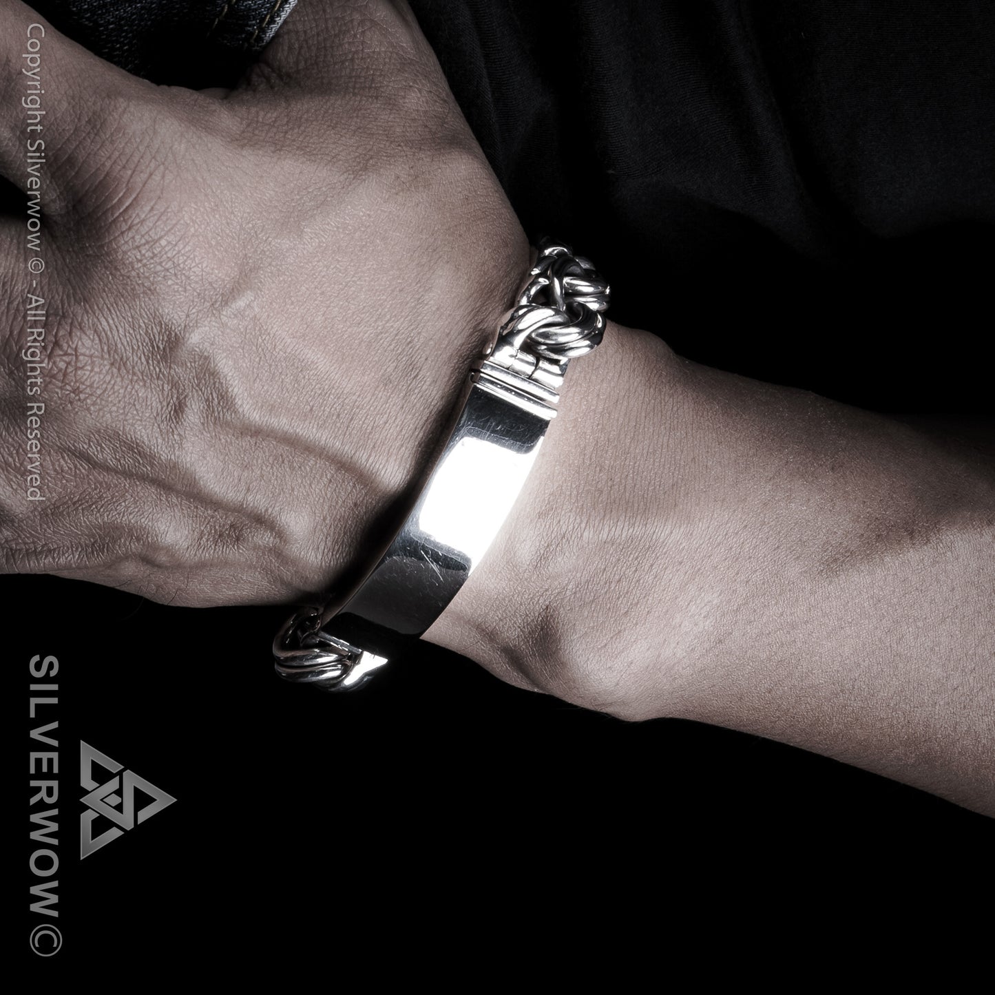 Mexican Garibaldi Link ID Bracelet - SilverWow™