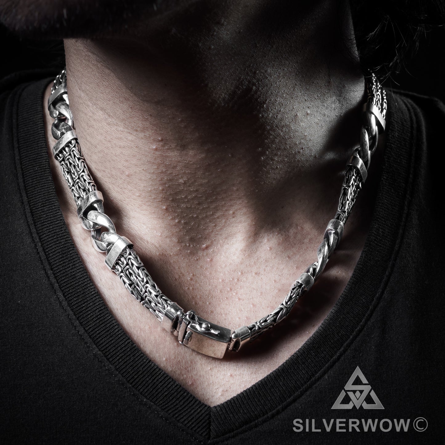 Triple Strand Bali Necklace - SilverWow™