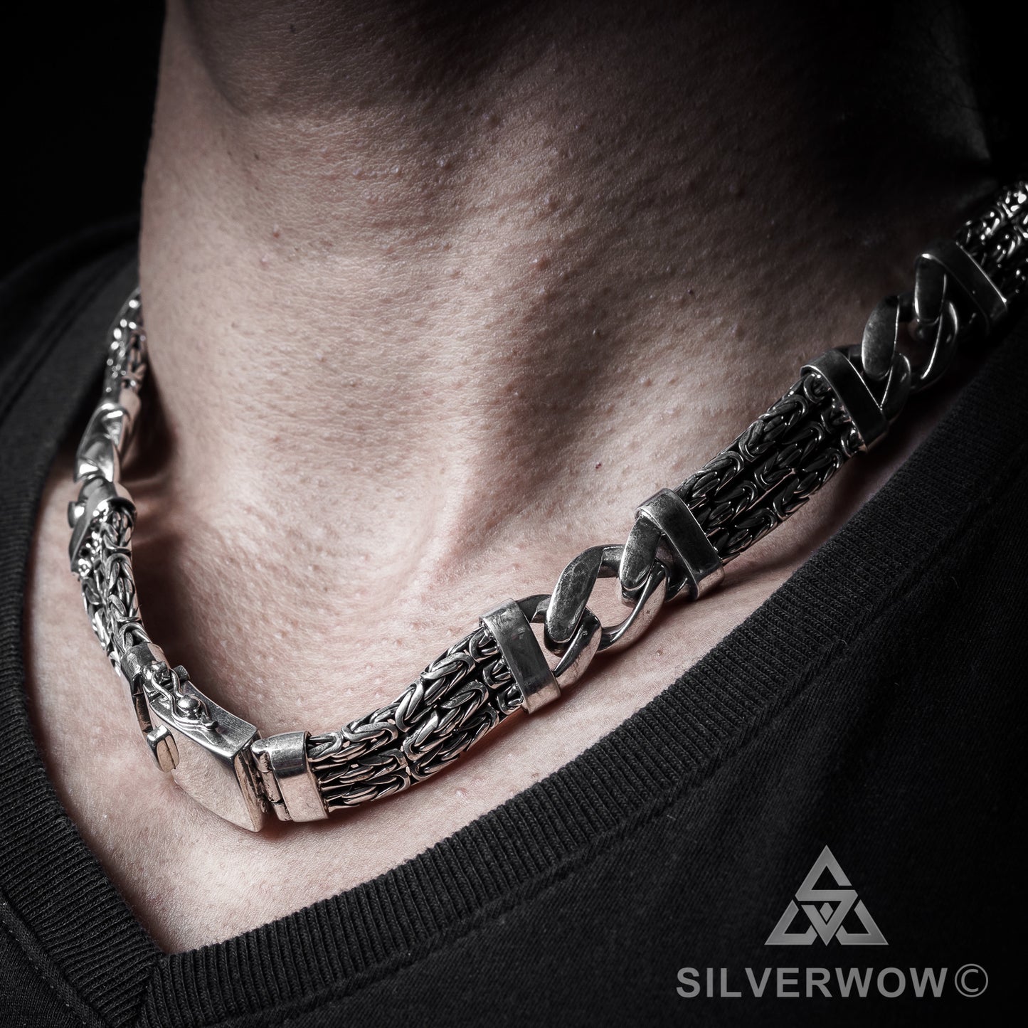 Triple Strand Bali Necklace - SilverWow™