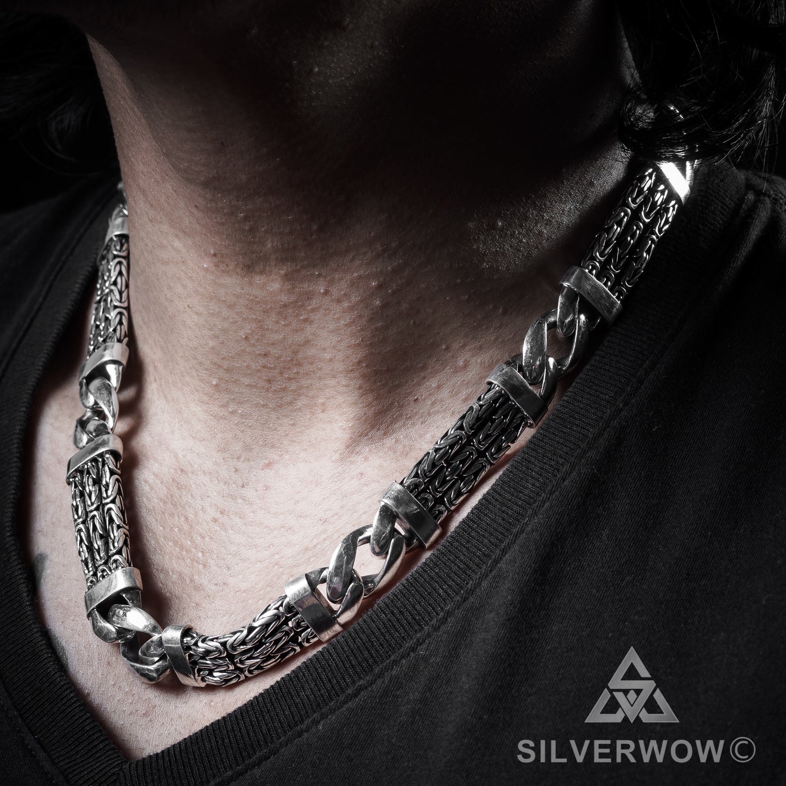 Triple Strand Bali Necklace - SilverWow™