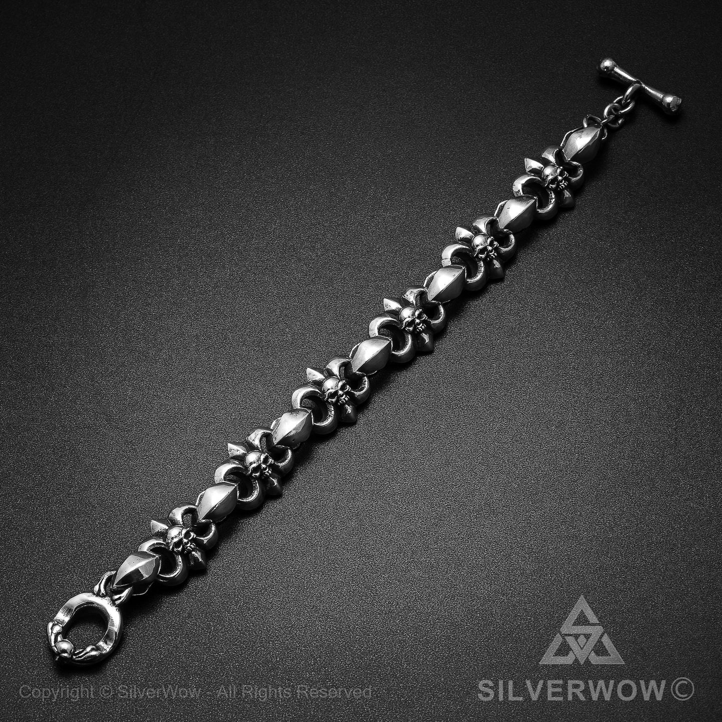 Bad Ass Skull & Bone Bracelet - SilverWow™