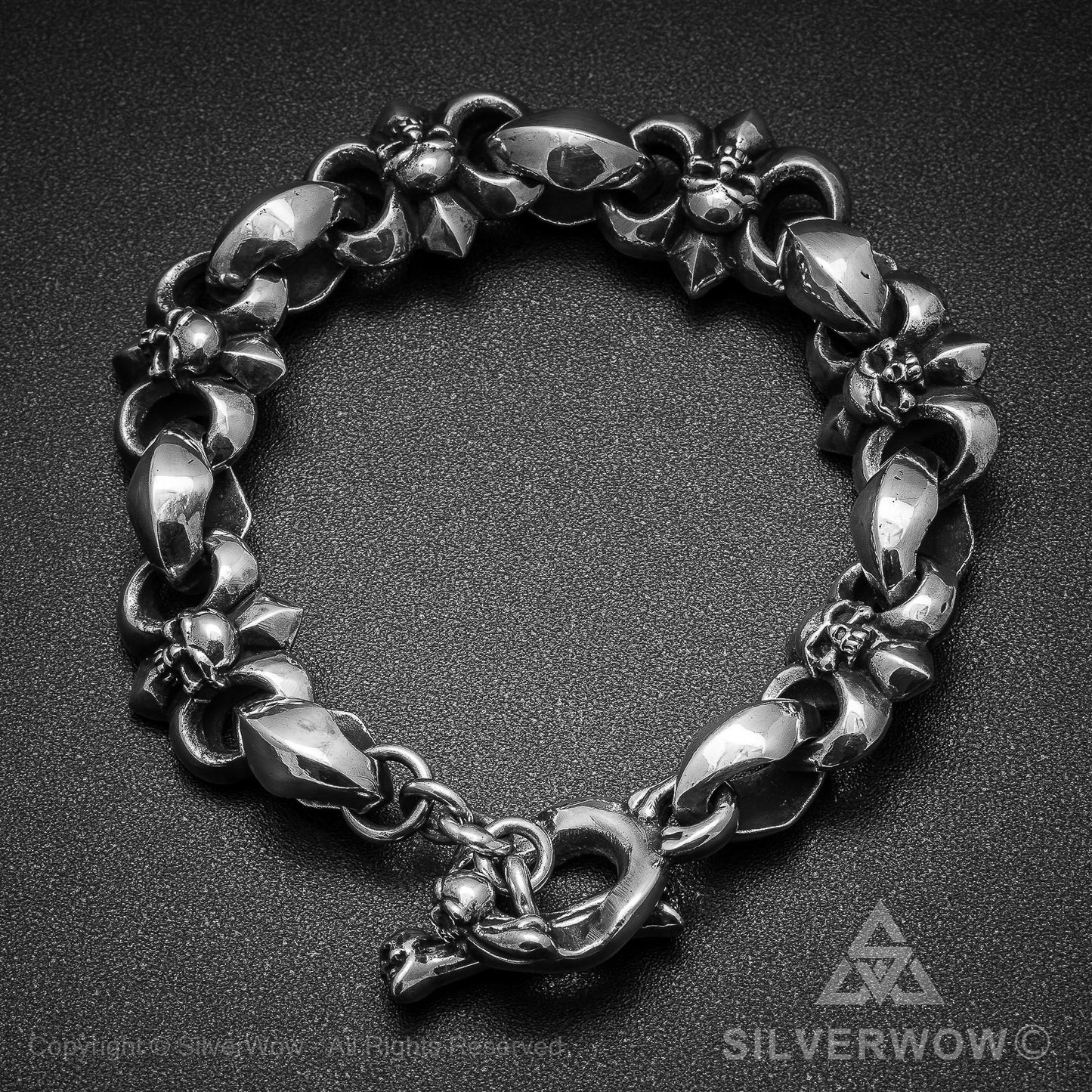 Bad Ass Skull & Bone Bracelet - SilverWow™