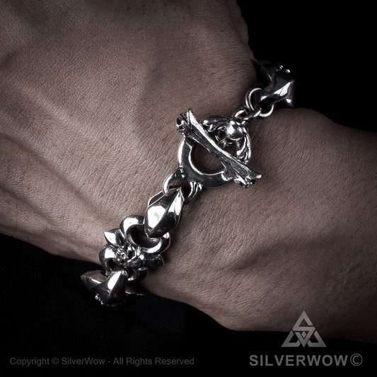 Bad Ass Skull & Bone Bracelet - SilverWow™
