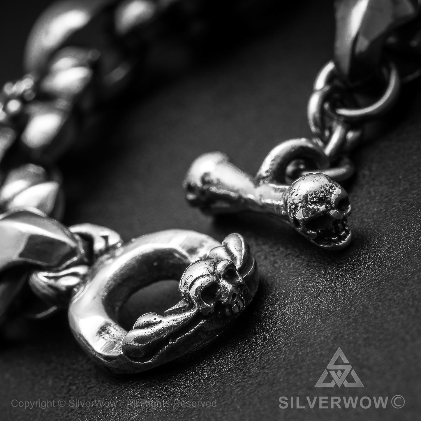 Bad Ass Skull & Bone Bracelet - SilverWow™
