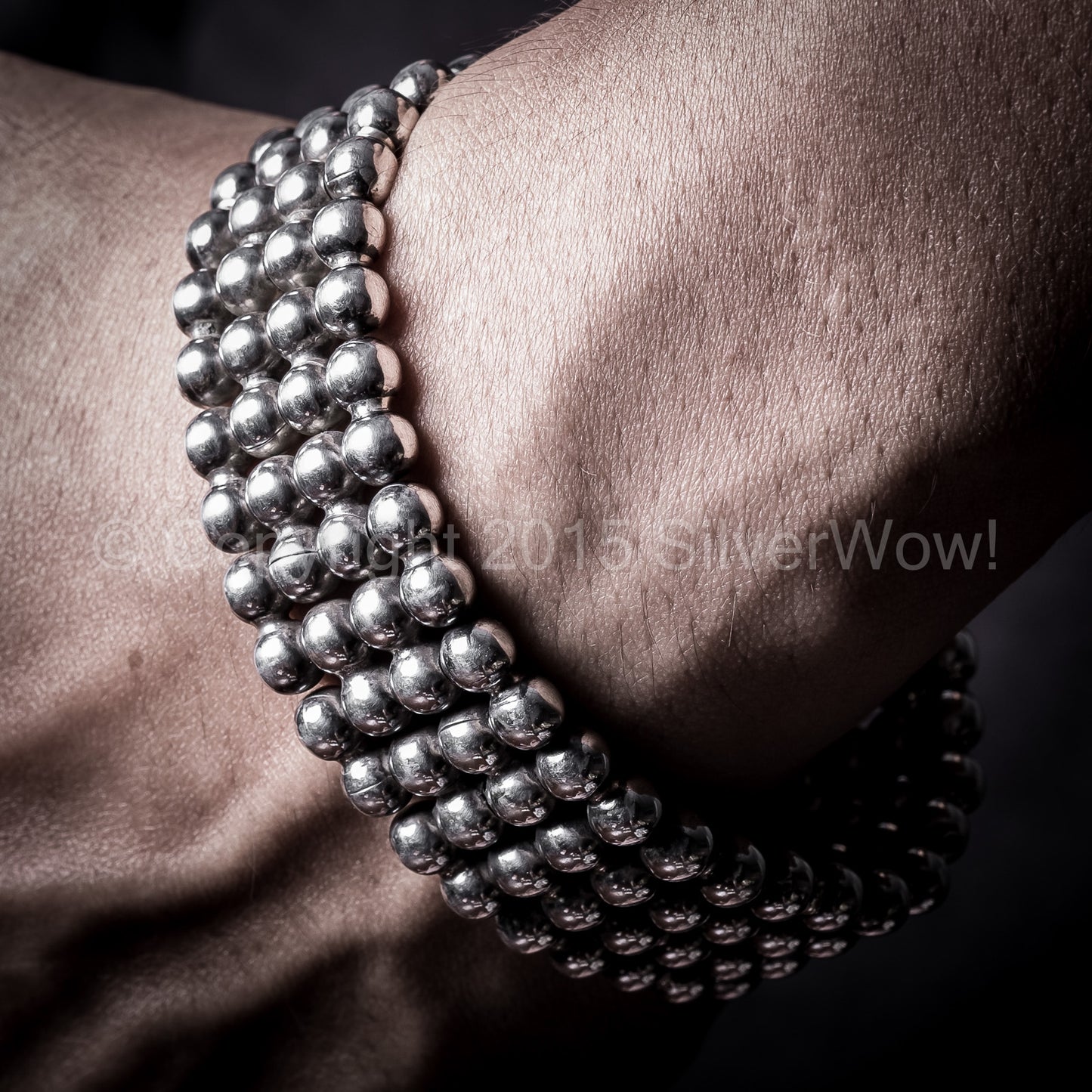 Ball Curb Bracelet x 23mm Wide - SilverWow™
