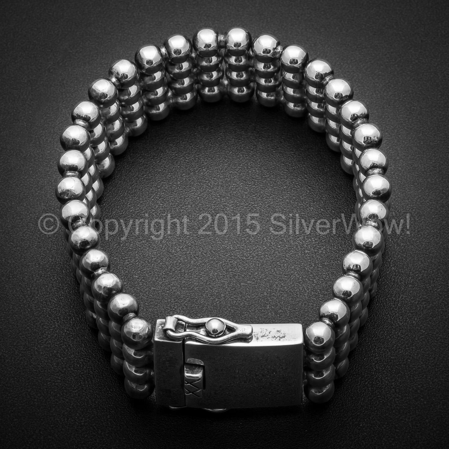 Ball Curb Bracelet x 23mm Wide - SilverWow™