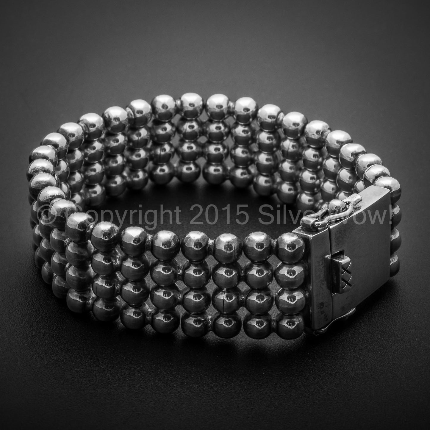 Ball Curb Bracelet x 23mm Wide - SilverWow™