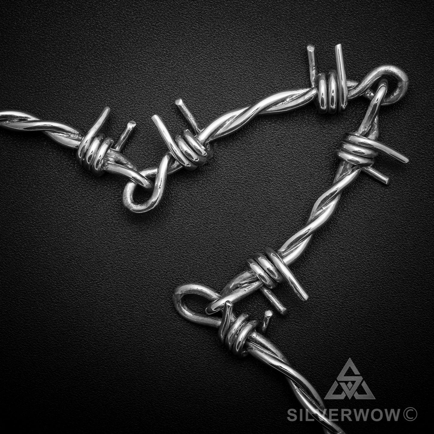 PL23 - Barbed Wire Necklace Chain ( new lock version ) - SilverWow™
