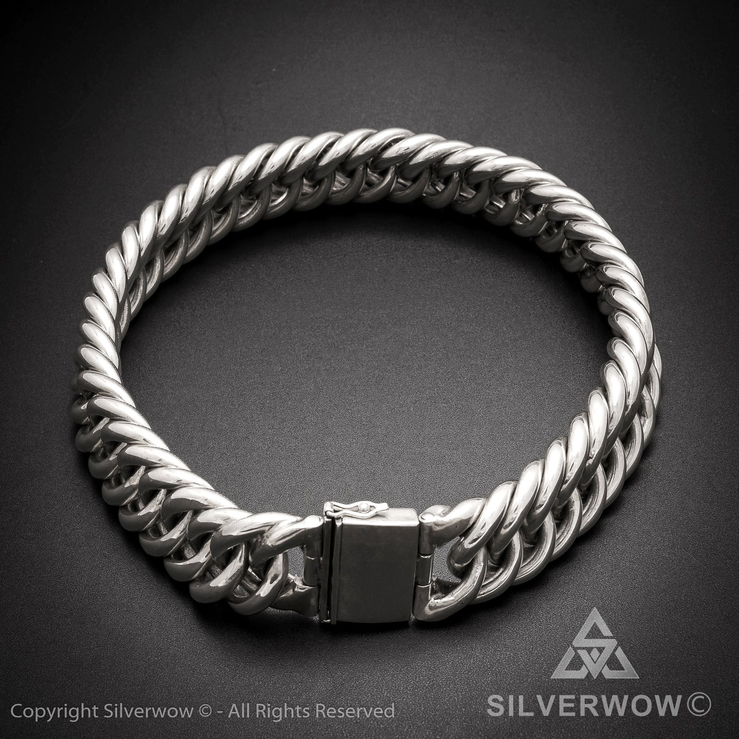 Hoop Link Necklace x 30mm Wide - SilverWow™
