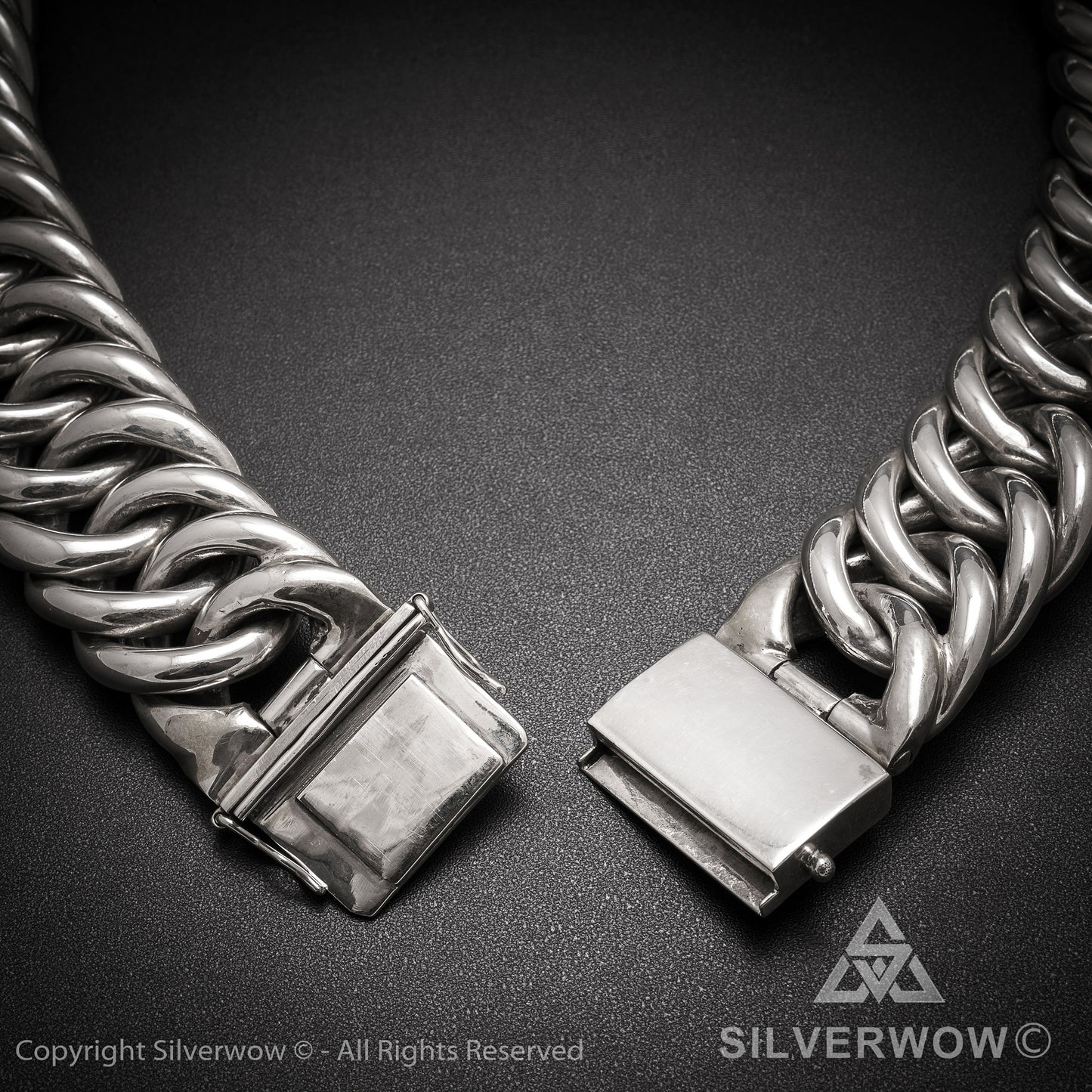 Hoop Link Necklace x 30mm Wide - SilverWow™