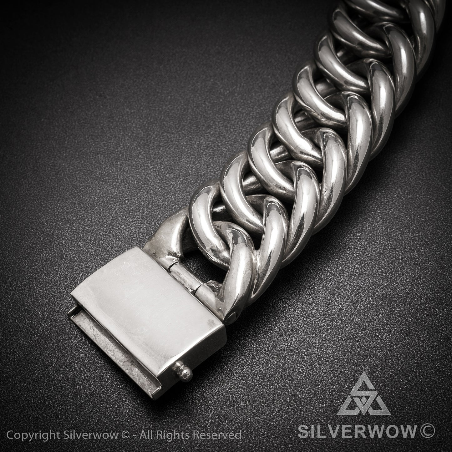 Hoop Link Necklace x 30mm Wide - SilverWow™