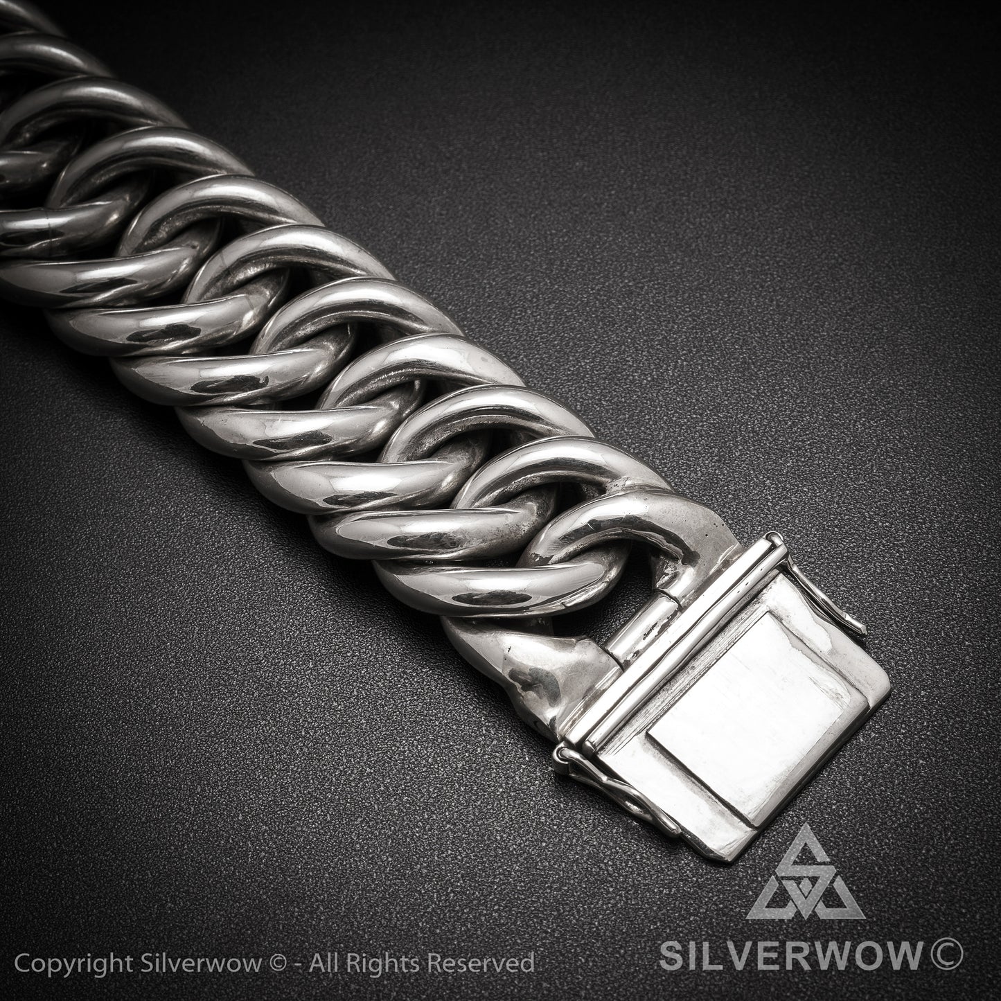Hoop Link Necklace x 30mm Wide - SilverWow™
