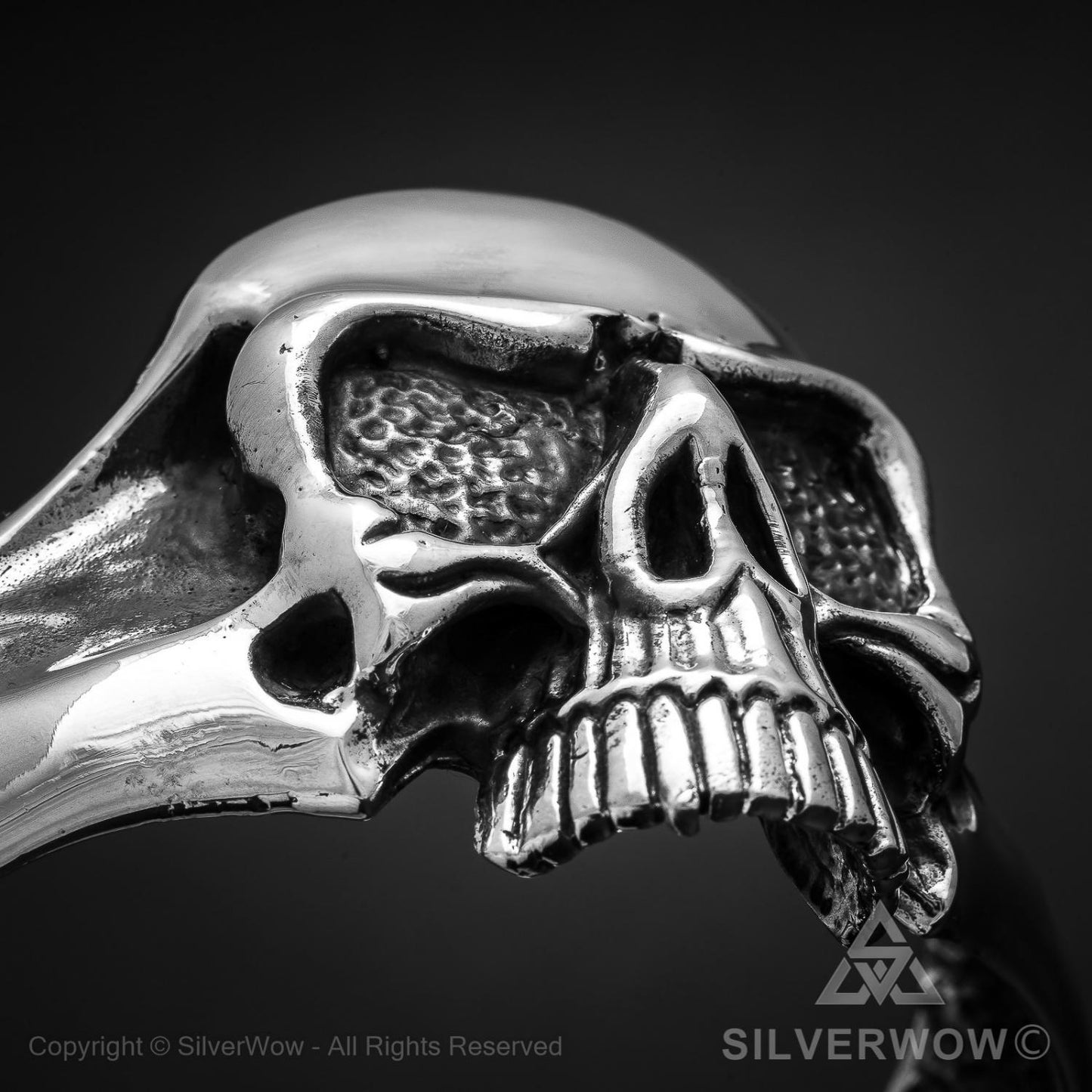 Big Skull Bangle - SilverWow™
