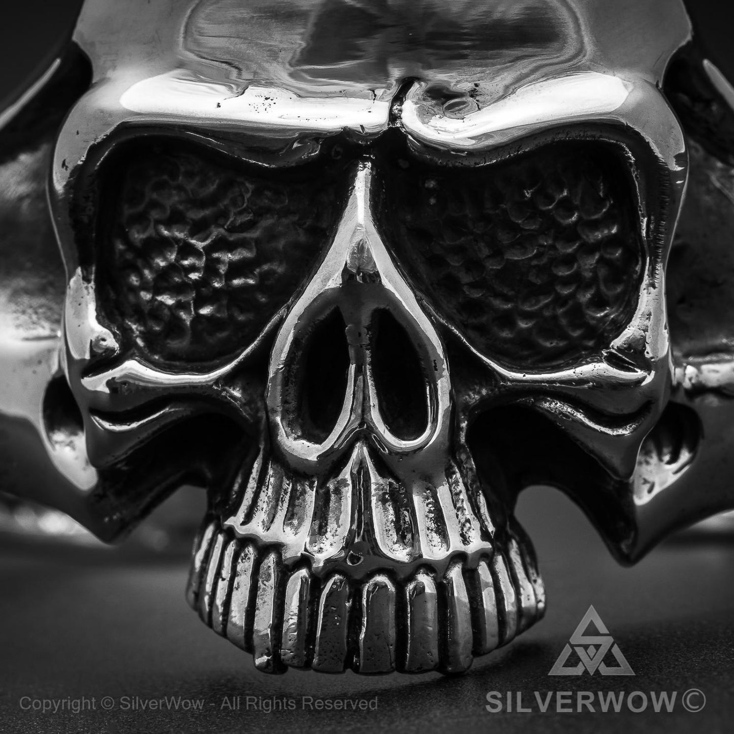 Big Skull Bangle - SilverWow™