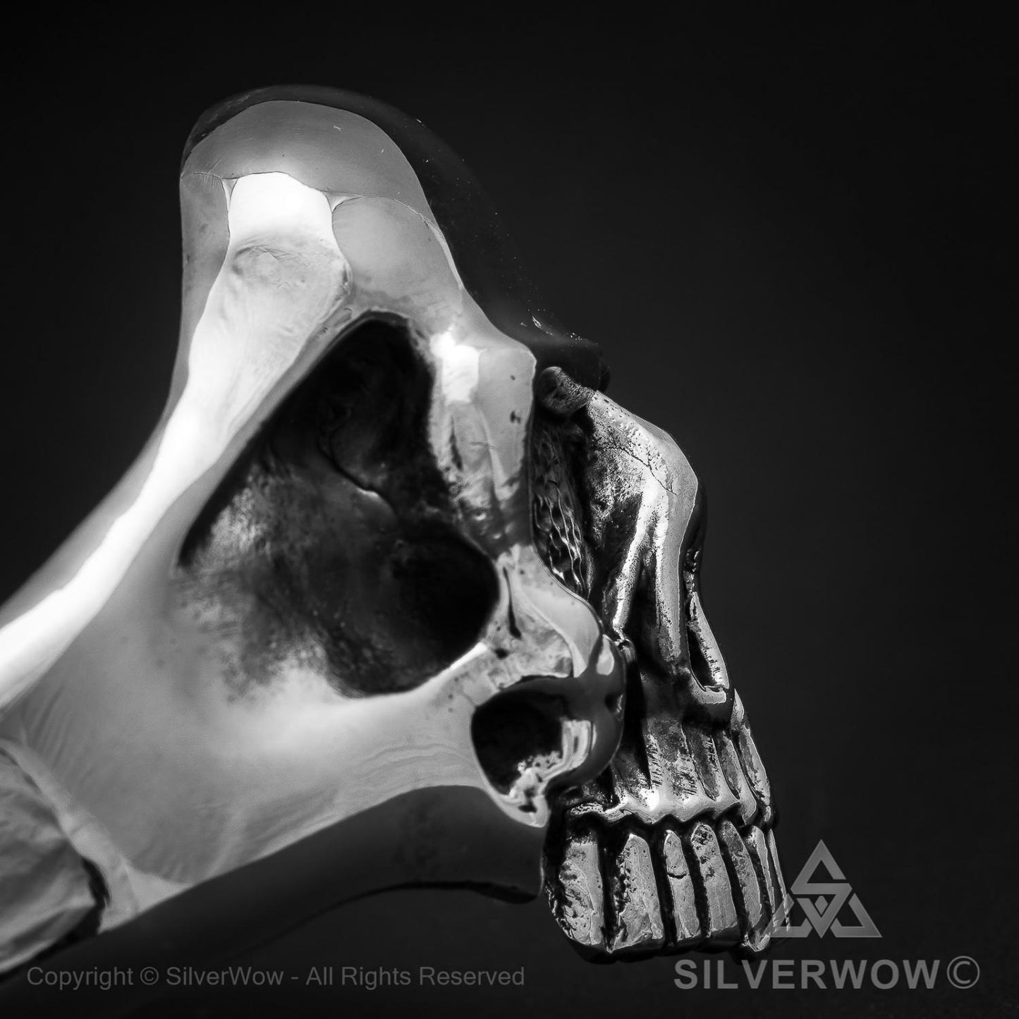 Big Skull Bangle - SilverWow™