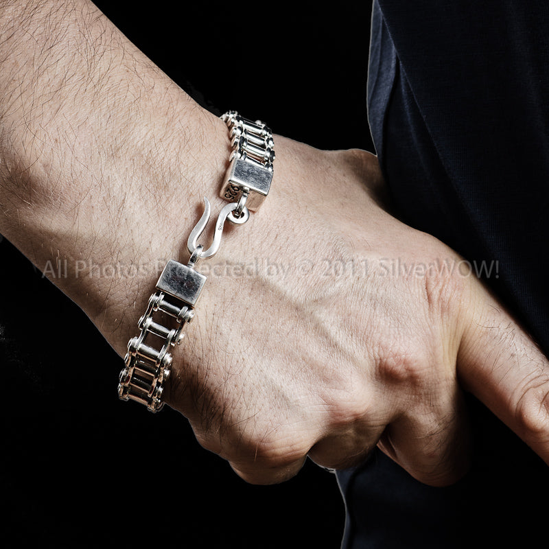 Silver Bike Chain Bracelet - SilverWow™