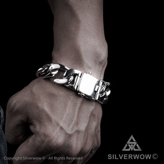 20mm Long Link Bracelet - SilverWow™