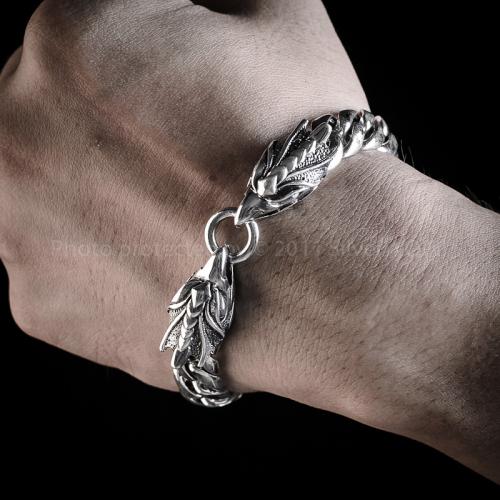 Eagle Head Bracelet - 925 Solid Sterling Silver