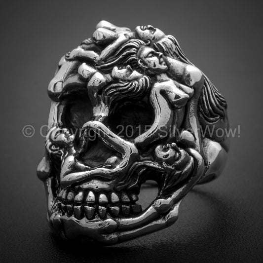 Erotic Skull Ring - SilverWow™