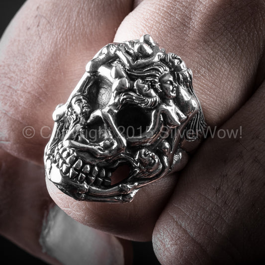 Erotic Skull Ring - SilverWow™