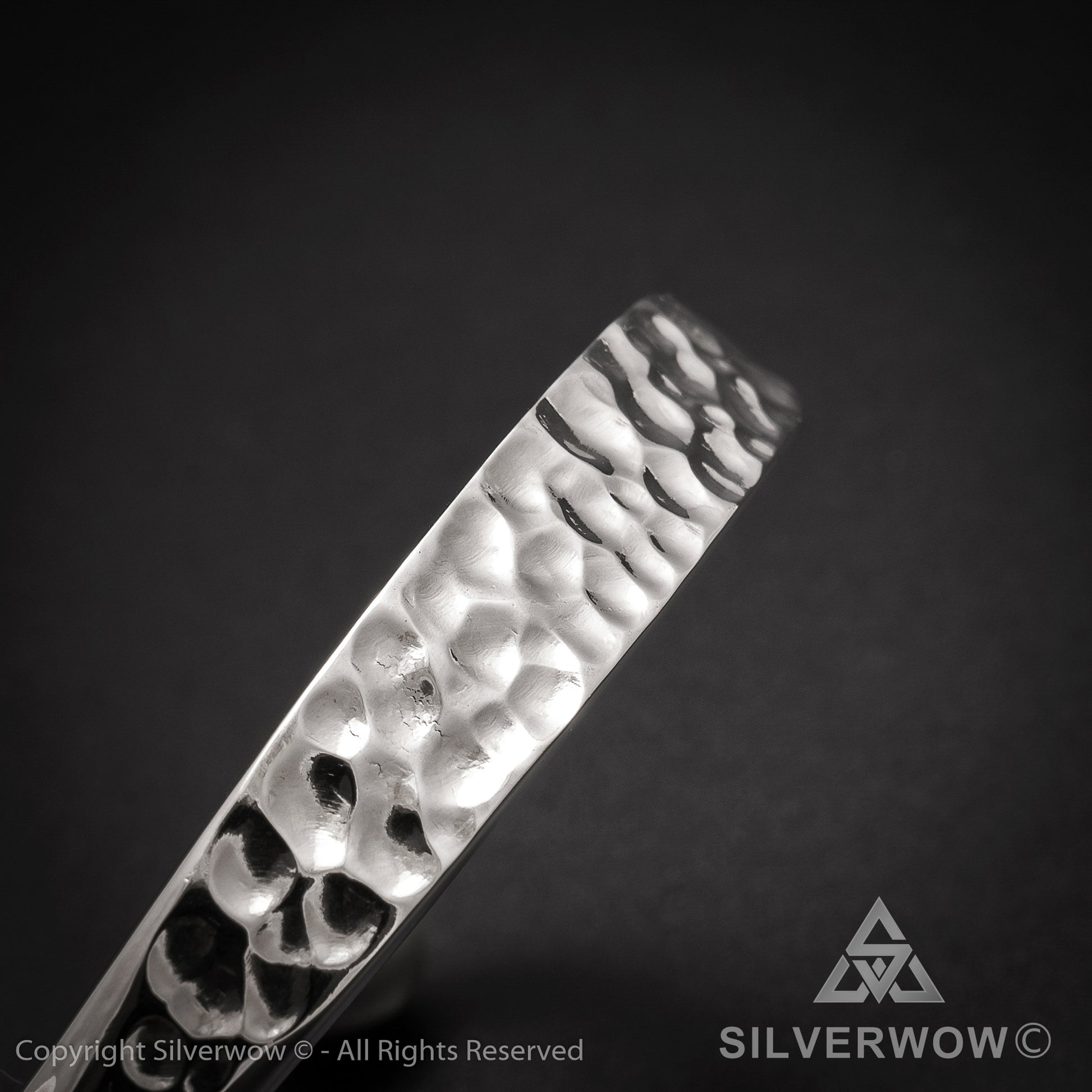 Hammered ID Torc Bangle 10 mm - SilverWow™