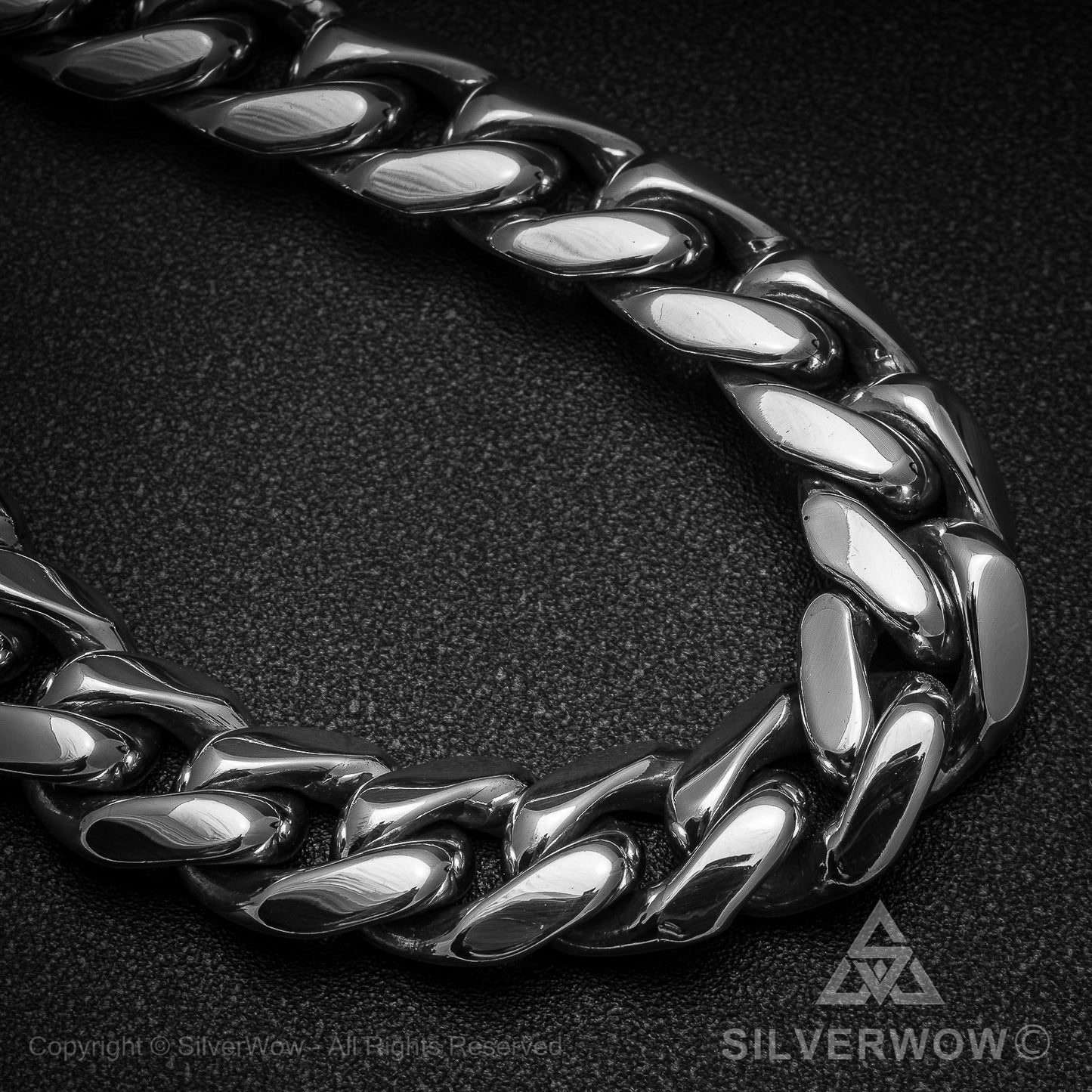 Mens Hammered ID Bracelet