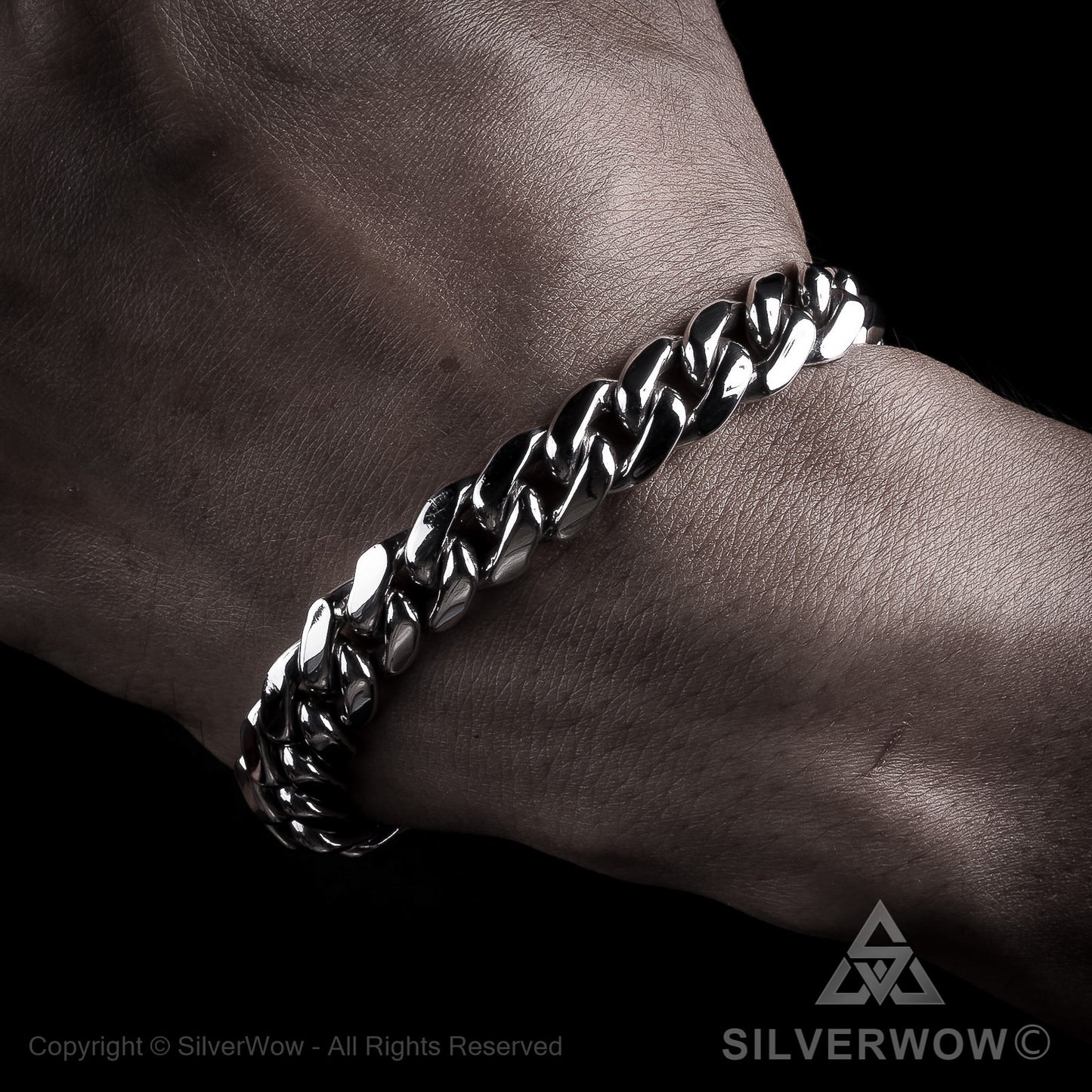 Mens Hammered ID Bracelet - SilverWow™