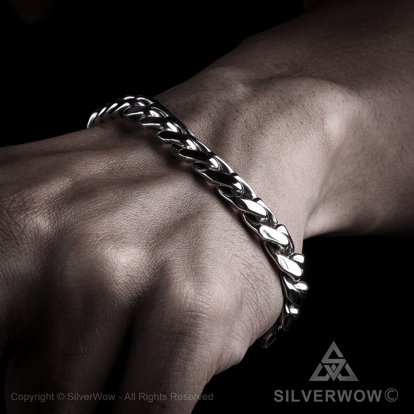 Mens Hammered ID Bracelet - SilverWow™
