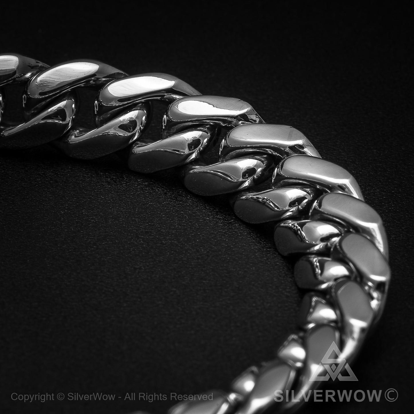 Mens Hammered ID Bracelet