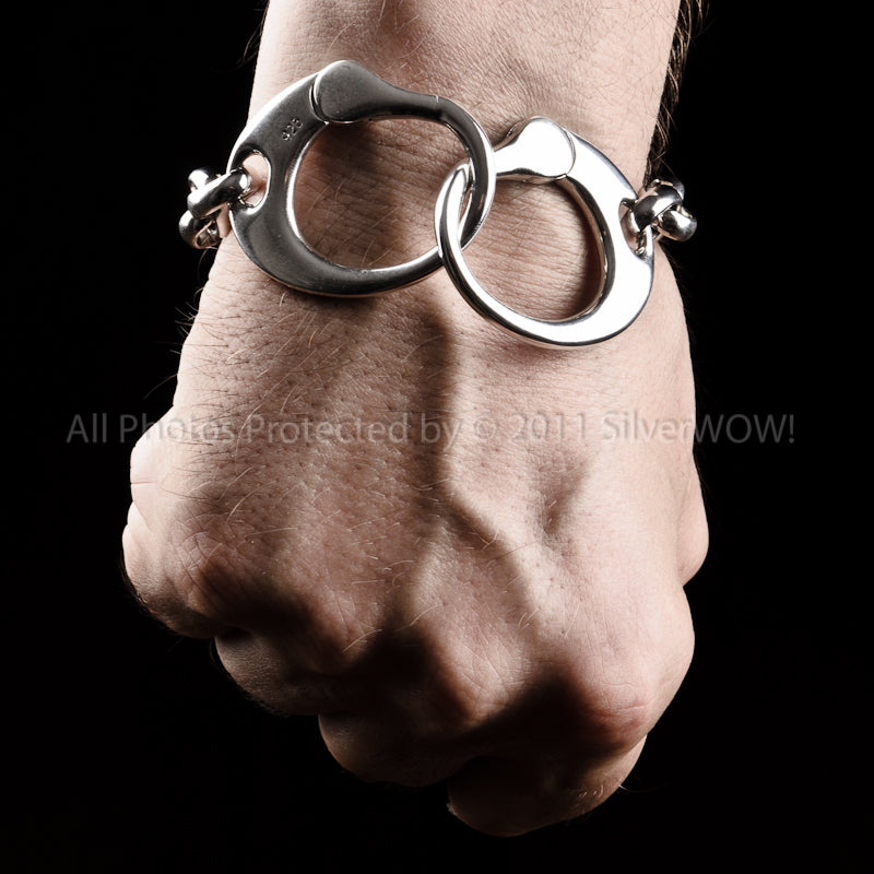 Handcuff Bracelet - Handcuffs Design. - SilverWow™