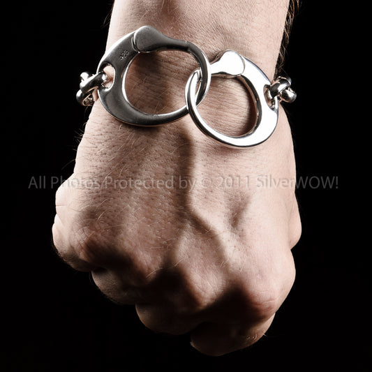 Handcuff Bracelet - Handcuffs Design. - SilverWow™