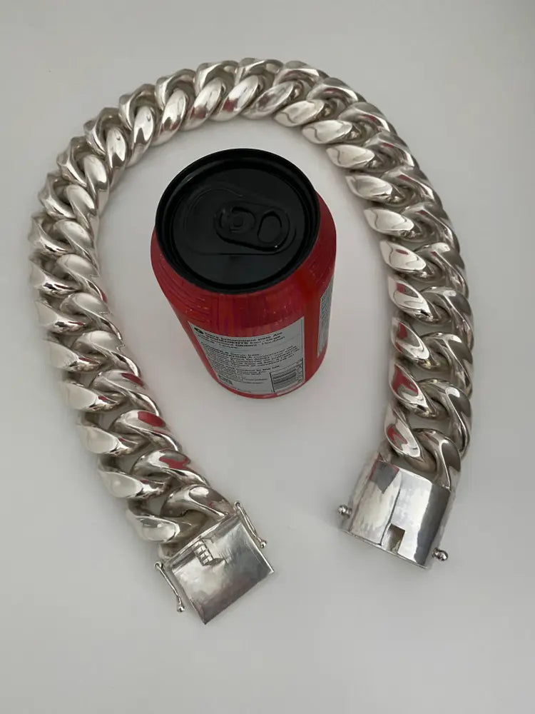 Huge Cuban Link Necklace - 40mm Wide - SilverWow™