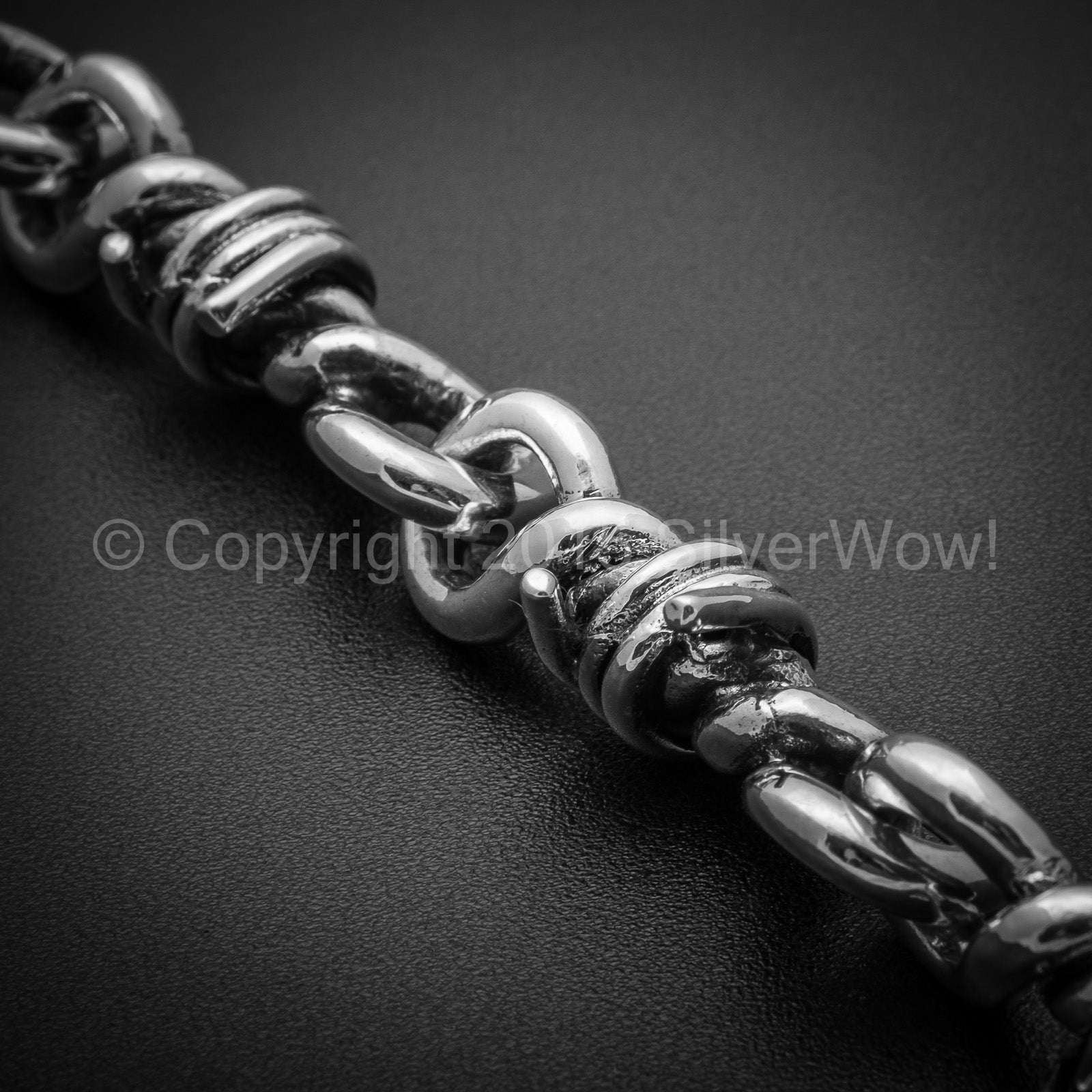 Mens Barb Wire Bracelet - SilverWow™