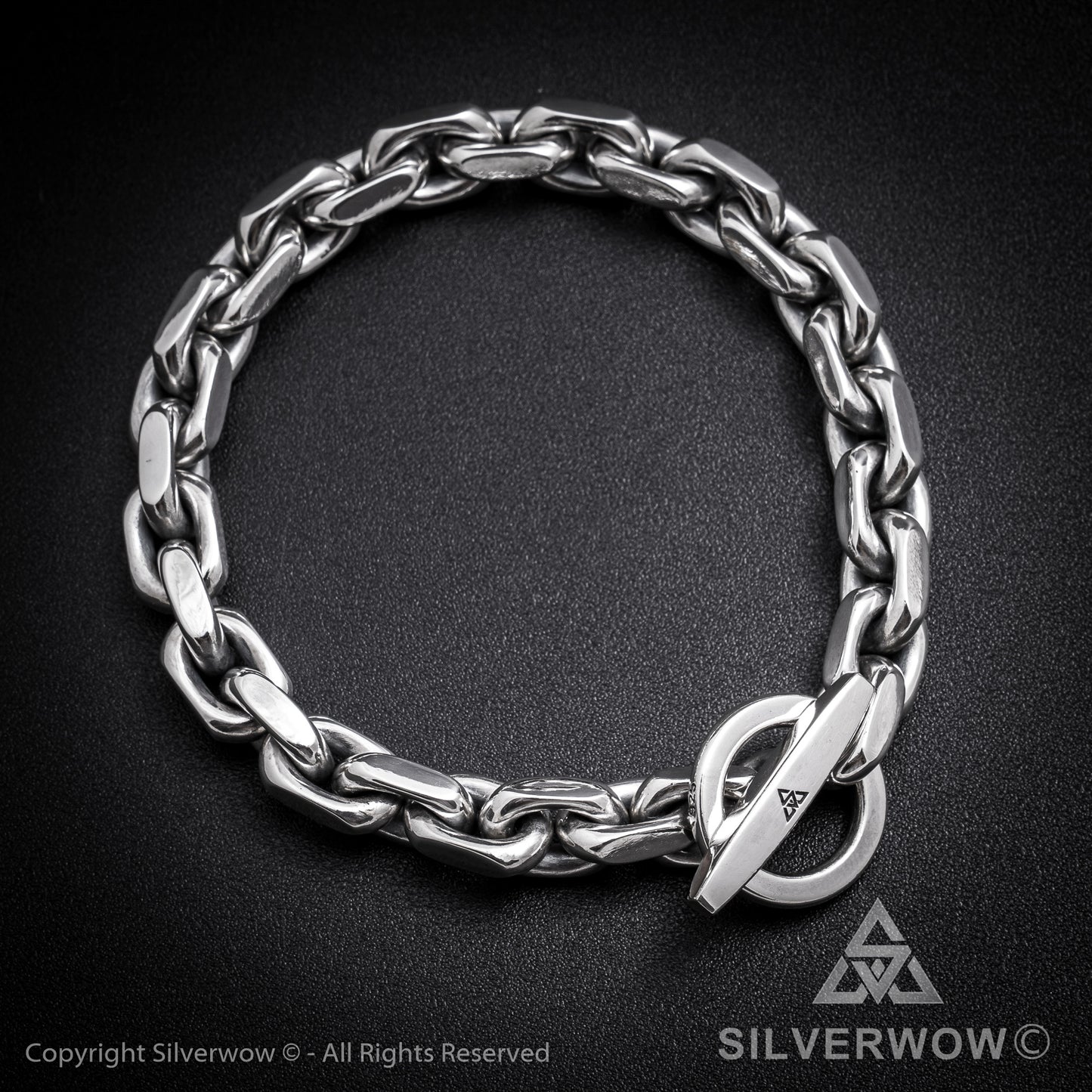 T-Bar, Toggle Chain Bracelet - SilverWow™