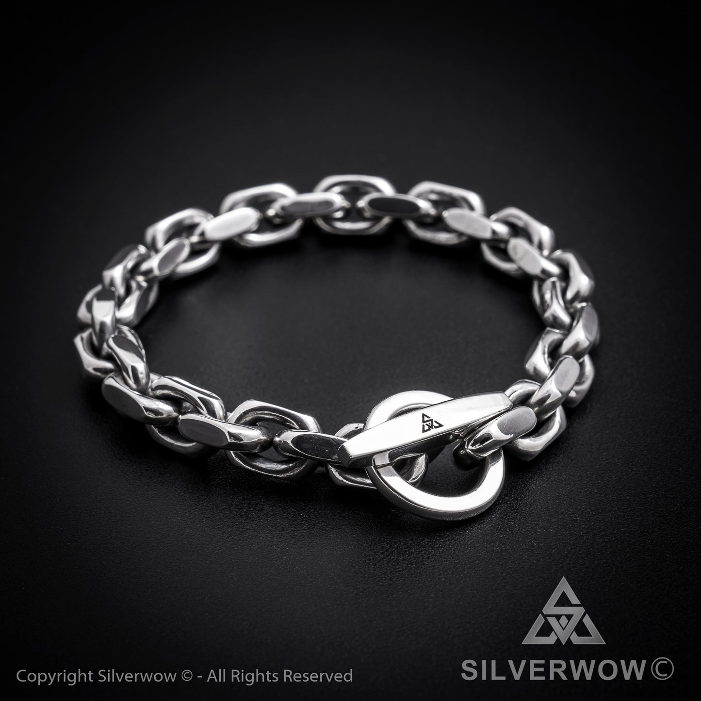 T-Bar, Toggle Chain Bracelet - SilverWow™