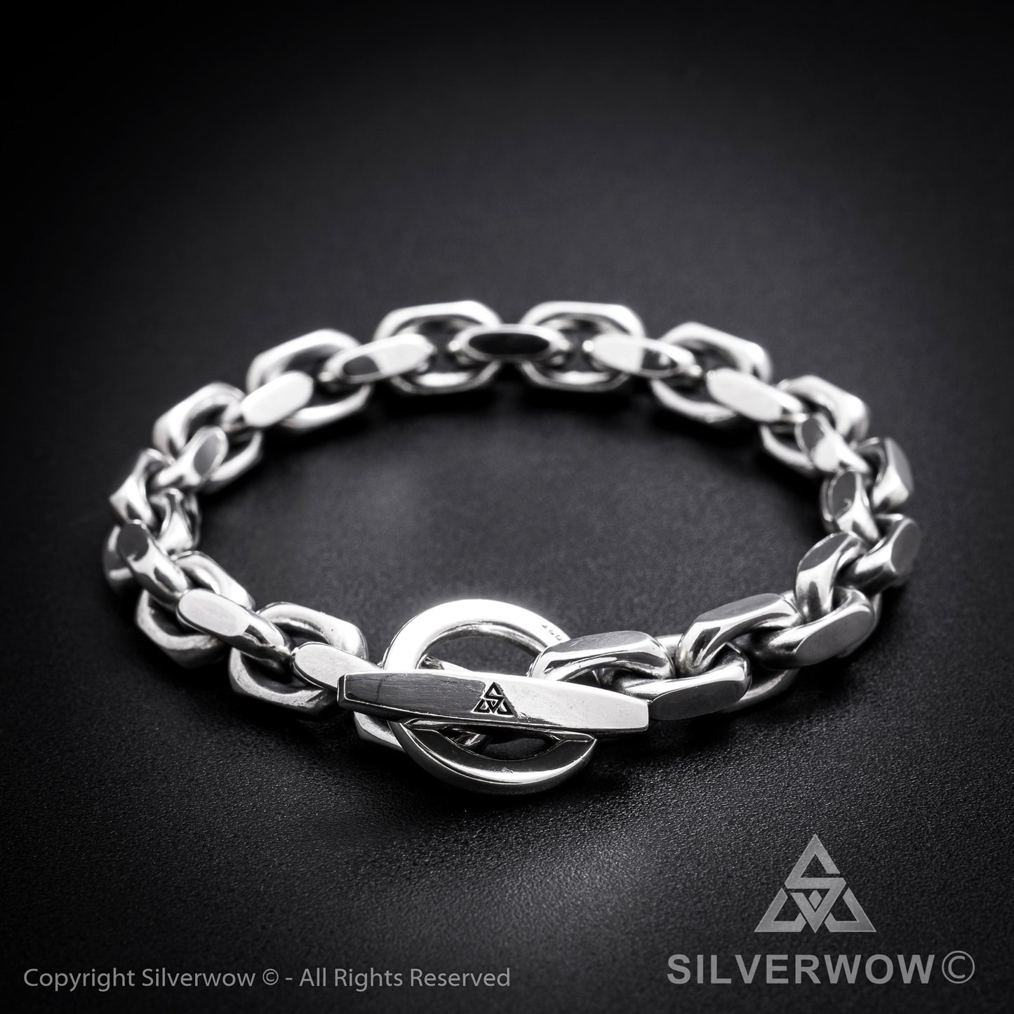 T-Bar, Toggle Chain Bracelet - SilverWow™