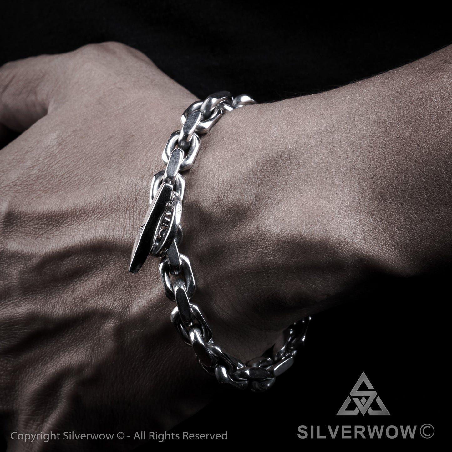 T-Bar, Toggle Chain Bracelet - SilverWow™