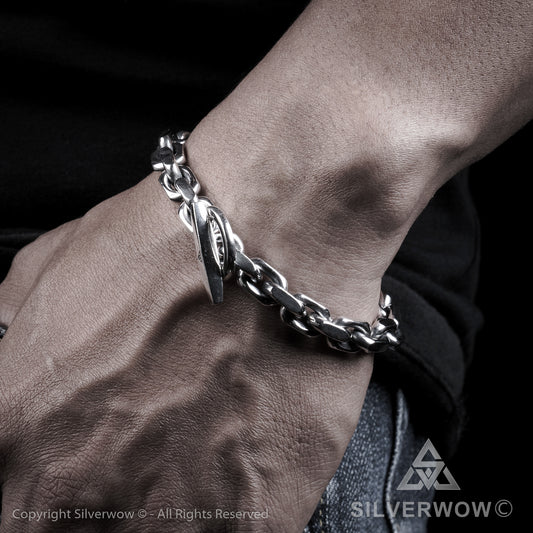 T-Bar, Toggle Chain Bracelet - SilverWow™